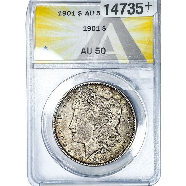 1901 Morgan Silver Dollar ANACS AU50