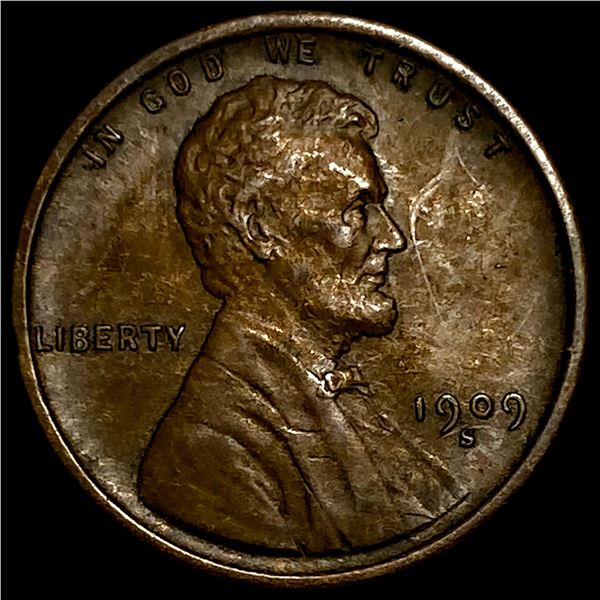 1909-S Lincoln Wheat Cent CLOSELY UNCIRCULATED