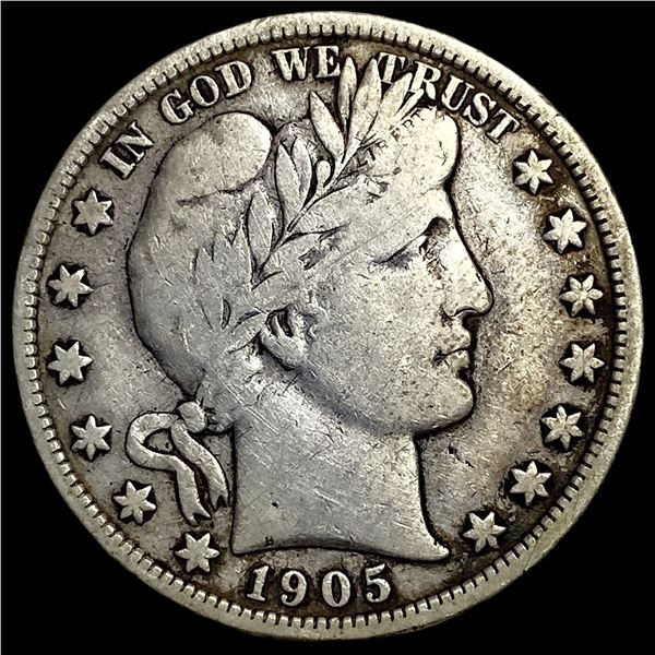 1905 Barber Half Dollar LIGHTLY CIRCULATED