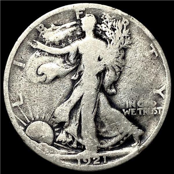 1921-S Silver Walking Liberty Half Dollar NICELY CIRCULATED