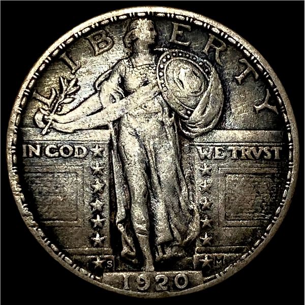 1920-S Silver Standing Liberty Quarter HIGH GRADE