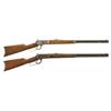 Image 1 : Two Winchester Model 1892 Lever Action Rifles -A) Winchester Model 92 Lever Action Rifle  B) Winches