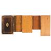 Five Wooden Handgun Cases