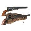 Two Antique Percussion Revolvers -A) Colt Model 1851 Navy Revolver  B) Remington New Model Army Revo