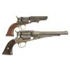 Two Percussion Revolvers -A) Colt Model 1849 Pocket Revolver  B) Remington New Model Army Percussion