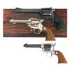 Three Colt Single Action Revolvers -A) Colt New Frontier 22 Model Single Action Revolver with Box  B
