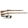 Two Muskets -A) Enfield Snider Pattern 3 Model Breechloading Musket  B) Armi Sport U.S. Springfield 