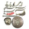 Image 1 : Grouping of Indo-Persian and Middle Eastern Style Daggers, Armor and Flasks