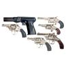 Image 1 : Five Revolvers and a Flare Pistol -A) Sedgley Signal Pistol  B) Forehand Arms Co. Double Action Revo