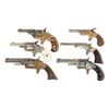 Image 1 : Four Pocket Revolvers & Two Pocket Pistols -A) Colt Open Top Pocket Revolver  B) U.S. Pistol Co. Spu