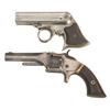 Image 1 : Two Antique Handguns -A) Remington Elliot Ring Trigger .32 Caliber Derringer  B) Smith & Wesson Mode
