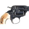Image 2 : Custom Engraved Colt Bisley Single Action Army Revolver with Stag Grips