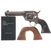 Image 1 : Pre-War Colt Single Action Army Frontier Six Shooter Revolver with Extra Grips and Pocket Book