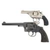 Image 1 : Two Double Action Revolvers -A) Iver Johnson Safety Hammer Revolver  B) Colt New Army Model Double A