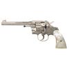Image 1 : Custom Engraved Colt Officers Model Double Action Revolver with Pearl Grips