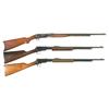 Image 1 : Three Slide Action Rifles -A) Remington Model 12-C Slide Action Rifle  B) Winchester Model 62 Slide 