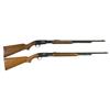 Image 1 : Two Slide Action Rifles -A) Winchester Model 61 Slide Action Rifle  B) Remington Model 121 Fieldmast