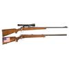 Image 1 : Two Bolt Action Rifles -A) Remington Model 722 Rifle with Scope  B) U.S. Springfield Model 1898 Spor