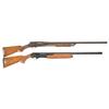 Image 1 : Two Slide Action Shotguns -A) Sears & Roebuck Ranger Slide Action Shotgun  B) Weatherby 92 Slide Act