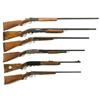 Image 1 : Five Shotguns and One Rifle -A) Winchester Cooey Model 840 Single Barrel Shotgun  B) Remington Model