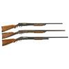 Image 1 : Three Slide Action Shotguns -A) Western Field Model 30 Slide Action Shotgun  B) Stevens Model 522 Sl
