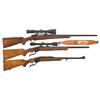 Image 1 : Three Rifles -A) Ruger Model M77 Mark II Bolt Action Rifle with Scope and Sling  B) Ruger No 1 Varmi