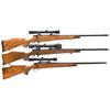 Image 1 : Three Bolt Action Rifles -A) Nikko Golden Eagle Model 7000 Bolt Action Rifle with Scope  B) Weatherb