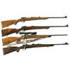 Image 1 : Four Bolt Action Rifles -A) Zastava Kragujevac Sporter Bolt Action Rifle  B) Dickson-Howa Golden Bea