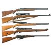 Image 1 : One Combination Gun and Four Rifles -A) Stevens Model 22-410 Combination Rifle/Shotgun  B) Pre-64 Wi