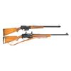 Image 1 : Two Semi-Automatic Rifles -A) Remington Model 81 Woodsmaster Semi-Automatic Rifle  B) Belgian Browni