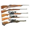 Image 1 : Four Rifles & One Air Gun Rifle -A) Custom Winchester Model 1917 Bolt Action Rifle with Sling  B) Cu