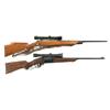 Image 1 : Two Scoped Bolt Action Rifles -A) Engraved Savage Model 110PE  Bolt Action Rifle with Scope  B) Sava