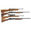 Image 1 : Four Long Guns -A) Ruger Mini-14 Semi-Automatic Carbine  B) Remington Model 10 Slide Action Shotgun 