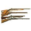 Image 1 : Two Black Powder Shotguns and Two Rifles -A) U. Roos and Sons Double Barrel Percussion Rifle with Sl