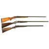 Image 1 : Three Double Barrel Shotguns -A) J.C. Higgins Model 311A Double Barrel Shotgun  B) Engraved Belgium 