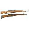 Image 1 : Two European Rifles -A) Swedish AG-42B Ljungeman Semi-Automatic Rifle  B) MAS Model 1944 Semi-Automa