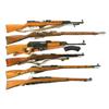 Image 1 : Four Russian and Chinese Rifles and Two Carbines -A) Chinese SKS Semi-Automatic Carbine with Bayonet