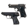 Image 1 : Two Semi-Automatic Pistols -A) Beretta Model 1935 Semi-Automatic Pistol  B) Nazi Police Sauer Model 
