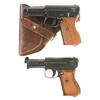 Image 1 : Two Mauser Model 1934 Pistols -A) Mauser Model 1934 Semi-Automatic with Holster  B) Mauser Model 193