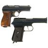Image 1 : Two Semi-Automatic Pistols -A) CZ 24 Semi-Automatic Pistol with Holster and Extra Magazine  B) CZ Mo