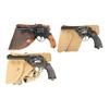 Image 1 : Three Double Action Revolvers with Holsters -A) Russian Nagant Model 1895 Revolver with Holster  B) 