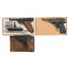 Image 1 : Three Boxed Semi Automatic Pistols -A) Mauser Interarms American Eagle Luger Semi Automatic Pistol  