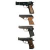 Image 1 : Four European Semi-Automatic Pistols -A) Browning Hi-Power Semi-Automatic Pistol  B) Nazi Marked Mau