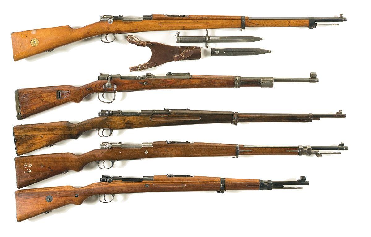 Five Mauser Bolt Action Rifles -A) Carl Gustaf Model 1896 Mauser Bolt ...