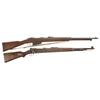 Image 1 : Two WWII European Rifles -A) Nazi Proofed Italian Model 1941 Bolt Action Rifle  B) WWII German 1941 