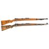 Image 1 : Two K98 Bolt Action Rifles -A) Mauser "42" Code 1940 Date K98 Rifle, Post-War Norwegian Rework  B) P