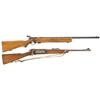 Image 1 : Two Bolt Action Rifles -A) Mossberg Model 44 U.S. Bolt Action Rifle  B) U.S. Springfield Model 1898 