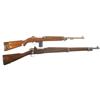 Image 1 : Two WWII Military Long Guns -A) WWII National Postal Meter M1 Semi-Automatic Carbine  B) WWII Reming