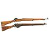 Image 1 : Two Military Bolt Action Rifles -A) Remington Model 1917 Bolt Action Rifle  B) Enfield Model 4 MKI B