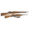 Image 1 : One Rifle & One Carbine -A) WWII Remington Model 1903-A3 Bolt Action Rifle with Sling  B) IBM M1 Sem